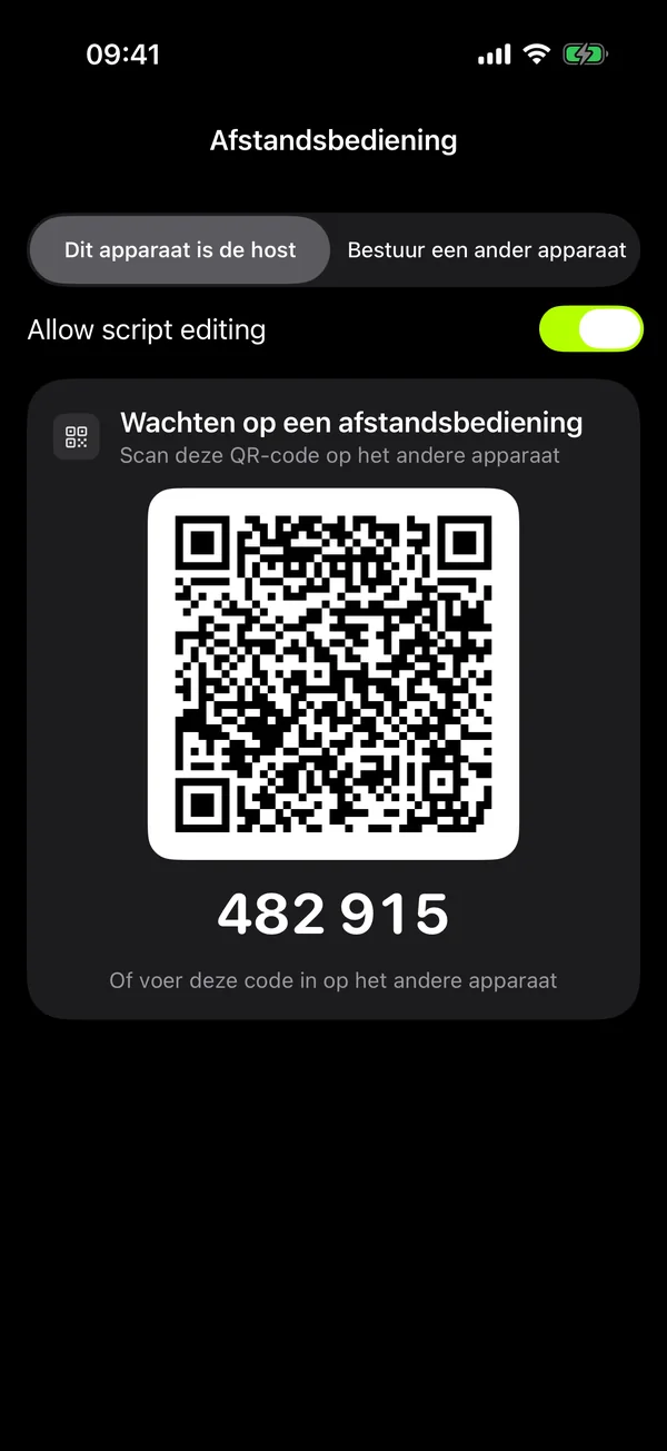 Een tweede toestel koppelen met een QR-code